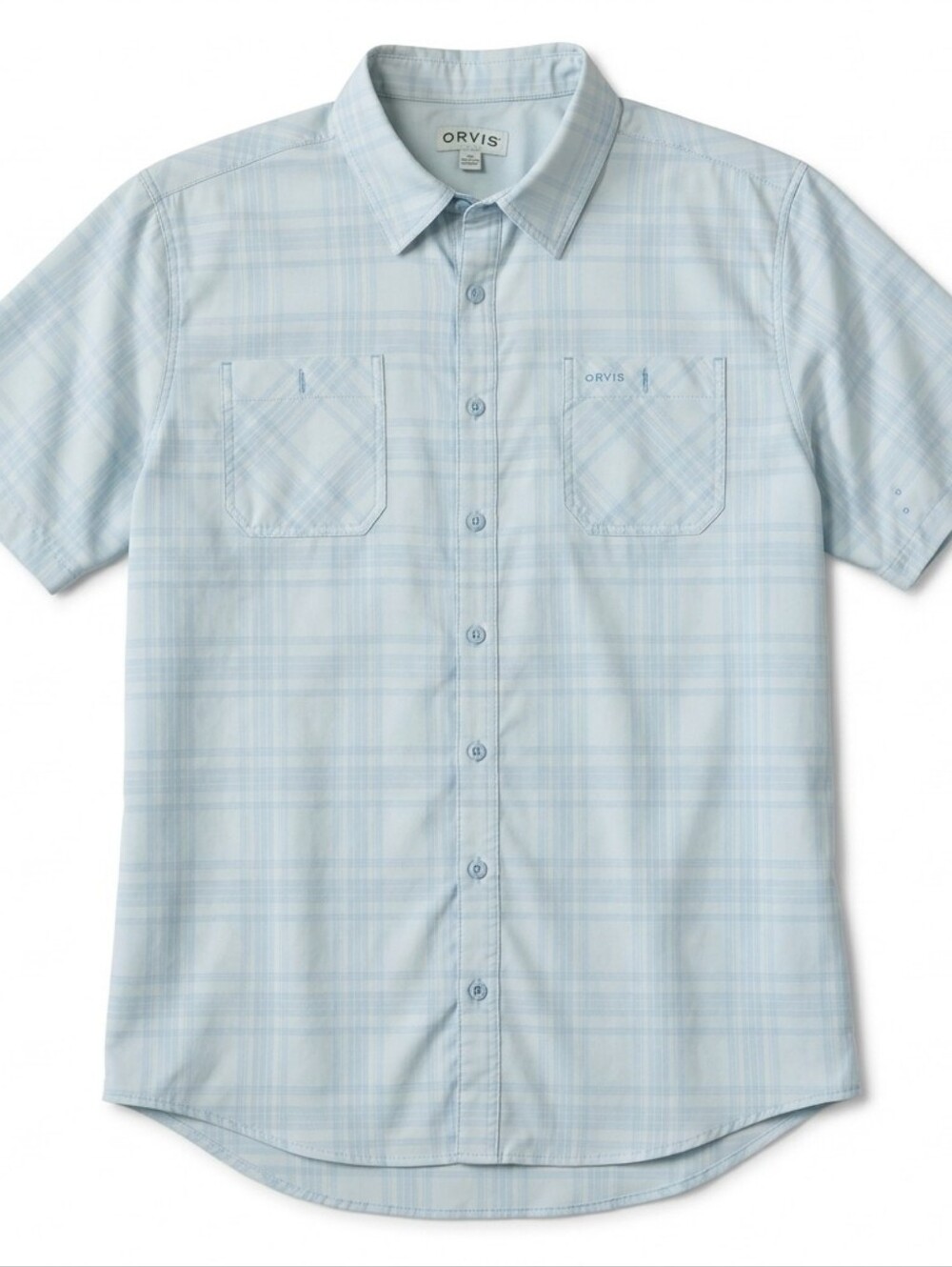 Orvis Men's Light Plaid Button-Down Shirt